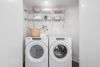 Washer and dryer in each apartment home